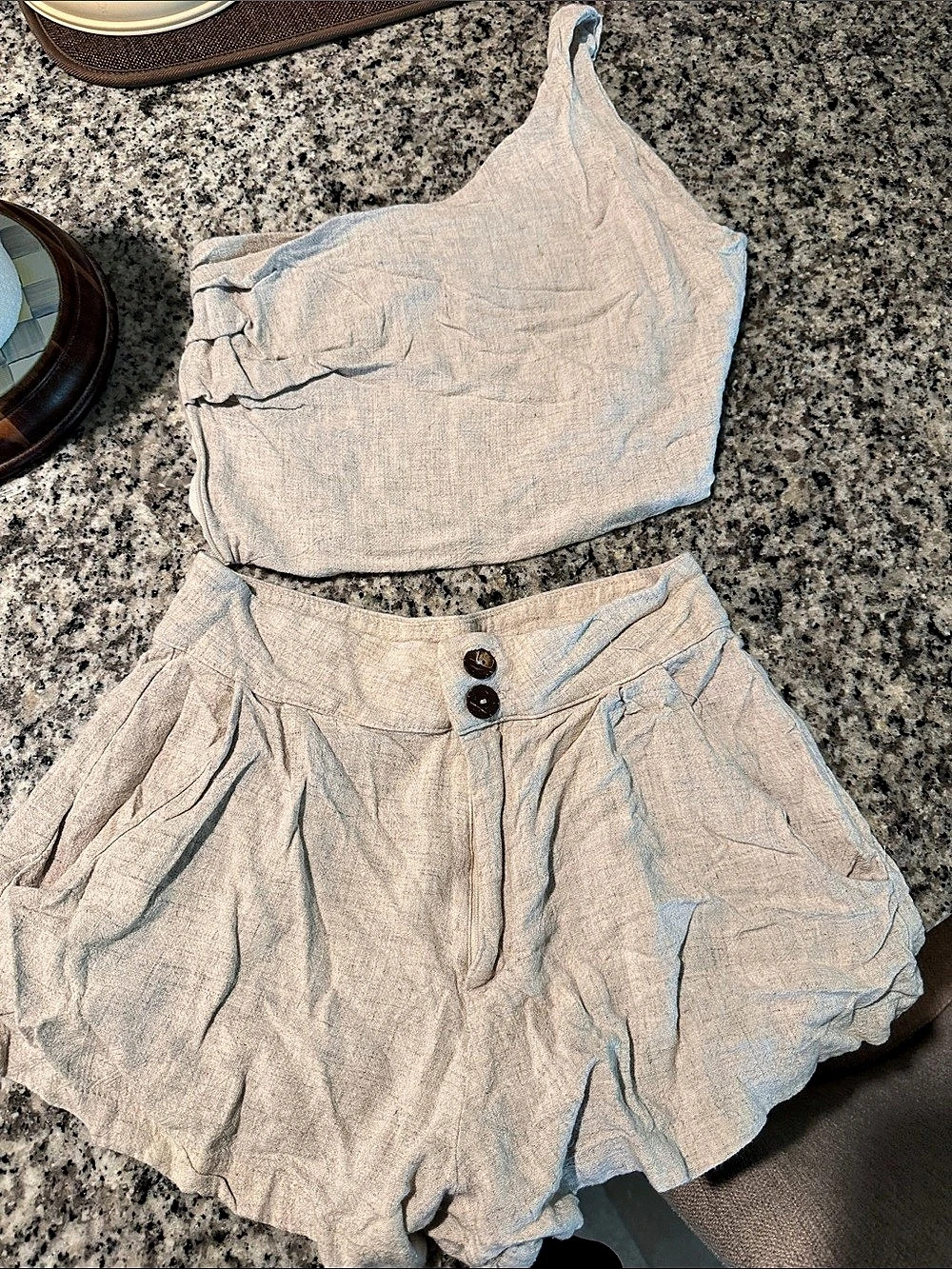 Stillwater Linen-Look Two-Piece Set Medium